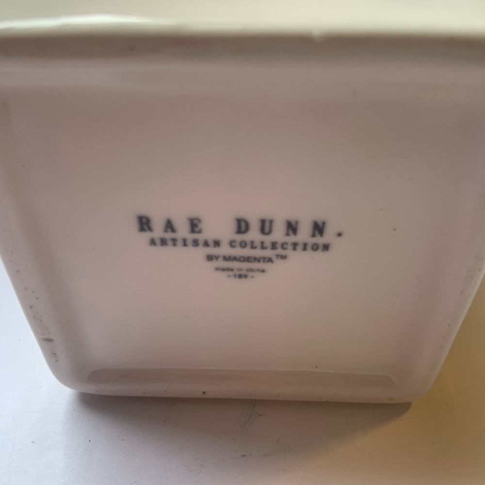 Rae Dunn Focus cube with black rim. - Picture 4 of 5